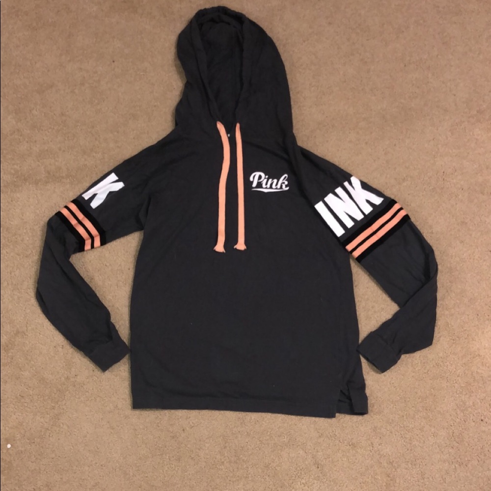 Dark Gray Pink VS hoodie- XS